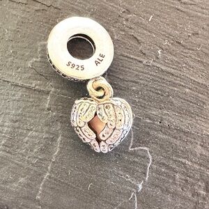 Pandora Angel Wings Heart Charm